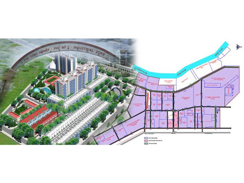 Cây xanh KCN Phú Mỹ 1 - Tân Thành